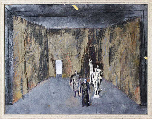 Неизвестный художник. Эскиз декорации к оперетте Ф. Зуппе «Прекрасная Галатея» (?)